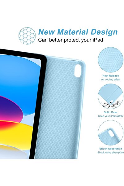 Alstrap iPad Air 11 Inch M2/M3 Air 4/5 10.9 Inch Compatible Wireless Tablet Case with Keyboard and Pencil Holder