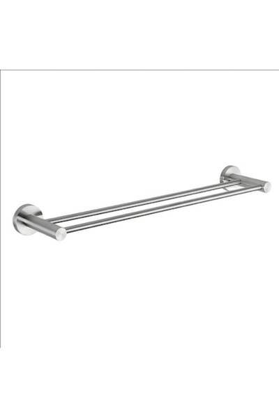 OEM Double towel holder FRAP 57x12.5cm satin stainless steel