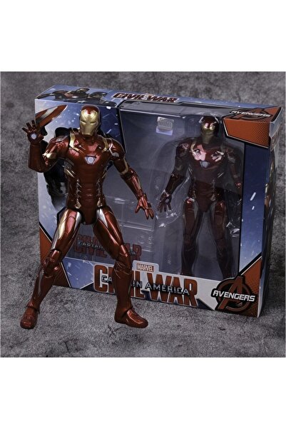 OEM Iron Man Figurine, Avengers, 17 cm, red, gold, silver