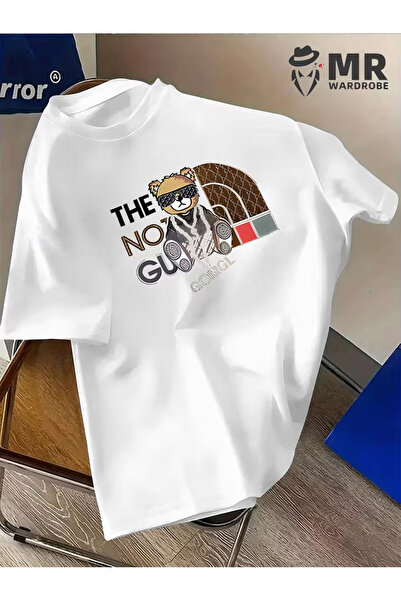 İnazuma Outdoors تي شيرت أبيض اللون للجنسين قصة فضفاضة مطبوع من القطن بأكمام ...