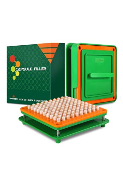 RESTEQ Capsule Filling Machine for Gelatin and Vegetable Capsules, Size 00, ABS, with Instructions