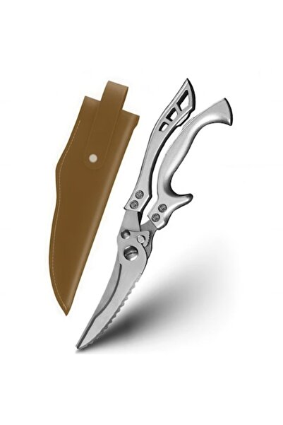 OEM Foarfece de bucătărie 2 în 1, oțel inoxidabil, 26 cm, pentru oase, argintii