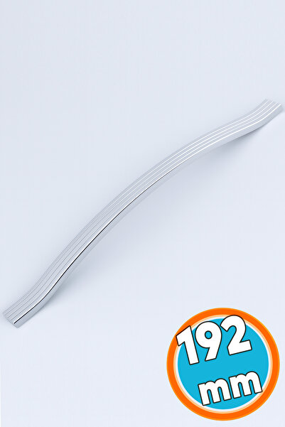 NZB Mobilya Çekmece Dolap Kapak Kulpu Paslanmaz Kulpları Kulbu 192 mm Krom Gü...