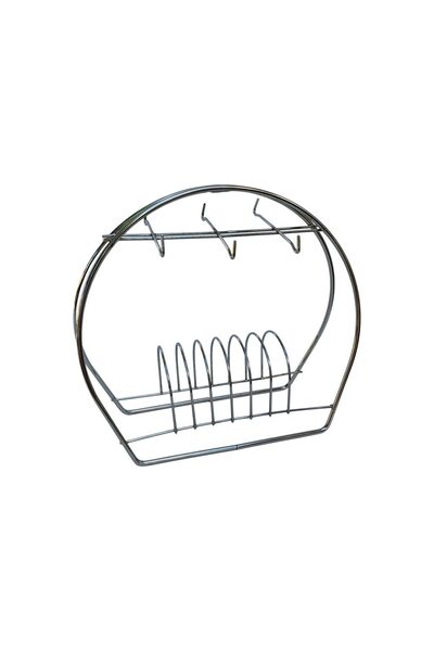 EHA Elegant stand for 6 cups and saucers, L29xW12xH26 cm, - Silver