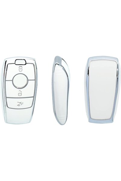 OEM Key Cover 26 Car Key Case, 360° Protection, Elegant Design, Gold/Silver