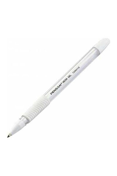 BAM MY PLANNER 21X14Cm Black Leaf and Pensan 2290 Neon Gel Ballpoint Pen White with Cute Cat Design