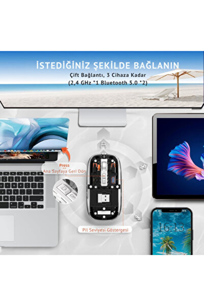 Datastar • ŞEFFAF KABLOSUZ MOUSE