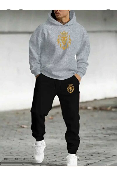 ORVIO Group Crowned Lion Logo Hoodie Set