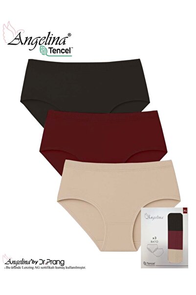 ANGELİNA 3-Piece Regular Waist Bikini Slip Panties