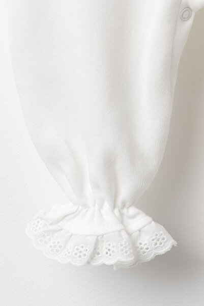 Banamio Jessie Newborn Polka Dot Detailed Cotton Romper Hospital Release