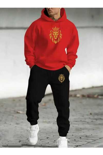 ORVIO Group Crowned Lion Logo Hoodie Set