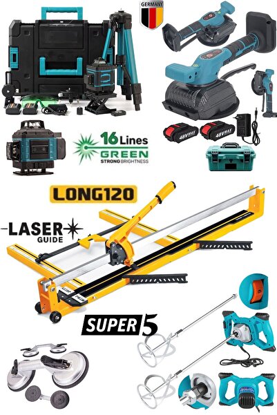 STAXX POWER MH120L Dev Seri 120cm Seramik Kesme + Boya Karıştırıc Mikser + Tr...