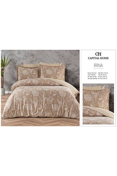 Capital Home Double Bedding Set 100% Cotton Satin Set of 6