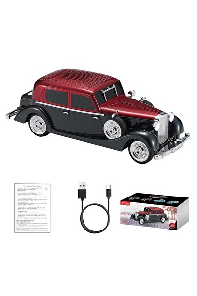 Wster WS-1934 Retro Classic Car Bluetooth Speaker (Red)