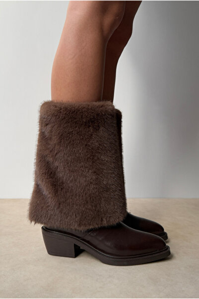 Mupa Shoes Γυναικείες Μπότες ΚΑΦΕ ΛΑΚΑΡΙΣΤΟ ΔΕΡΜΑ