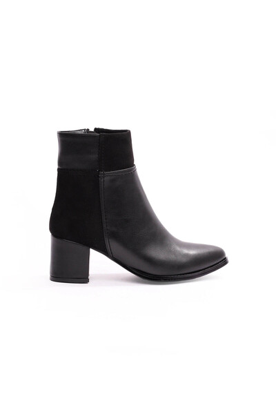 trender Heeled Black Women's Boots & Booties 65-910