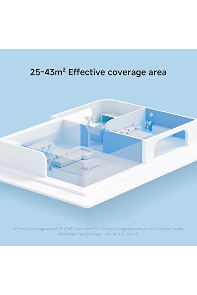 Generic Xiaomi Smart Air Purifier 4 Lite - 75m² Coverage, App & Voice Control, 360m³/h CADR, OLED (White)