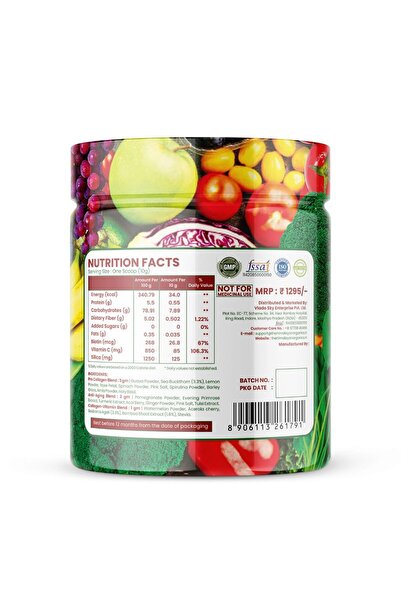 Himalayan Organics Collagen Builder Powder (Glowing Skin) 250 Gms