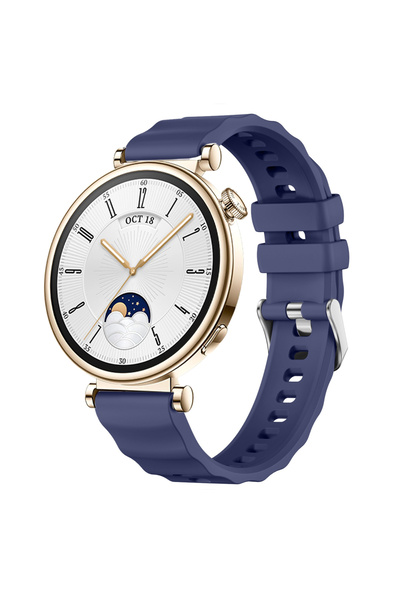 Sneezy حزام ساعة ذكية رياضي من السيليكون مع مشبك معدني مرن متوافق مع ساعة هوا...