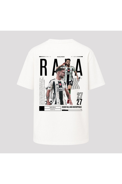 huuq wear Unisex Oversize Rafa Silva T-shirt %100 Pamuk