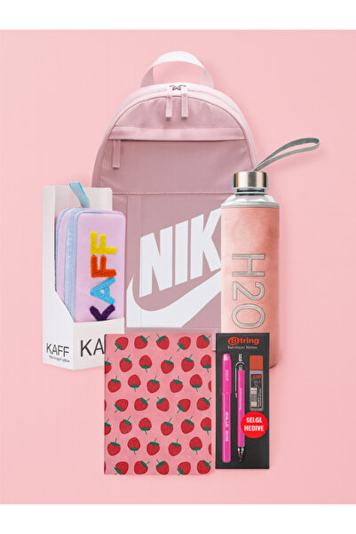 Dörtel Tedarik Okul Kırtasiye Seti Sırt Çantası, Uçlu Kalem Set, Zamansız Ajanda Defter, Kalem Kutu, H2O Cam Matara