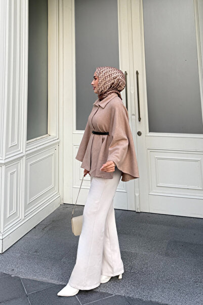 Tarzım Tuba Oversized Cape Cut Cashmere Poncho