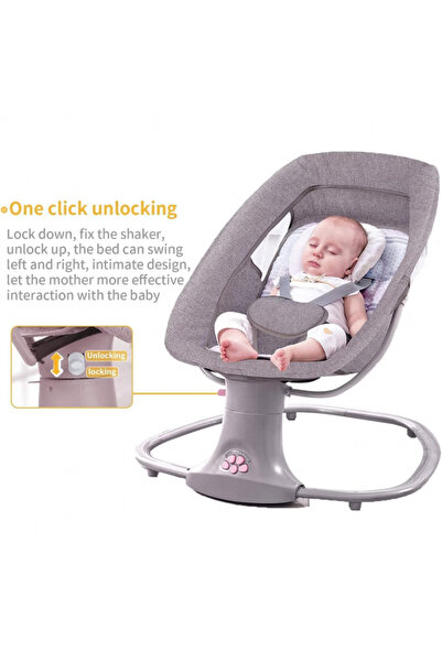 Mastela Mastela 3 in 1 electric rocking chair, bluetooth, remote control, pink