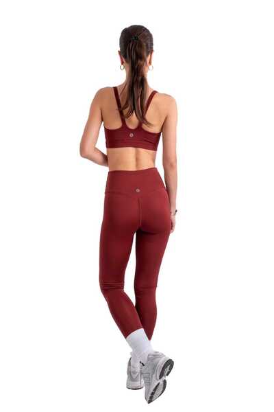 Coredra Kadın Askılı Spor Sütyeni Bordo - C904