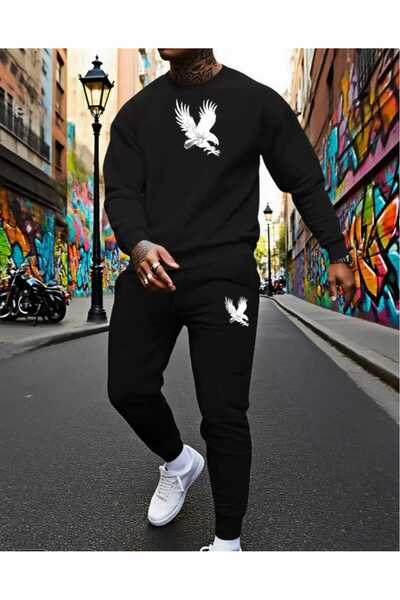 ORVIO Group Eagle Logo Sweatshirt Set