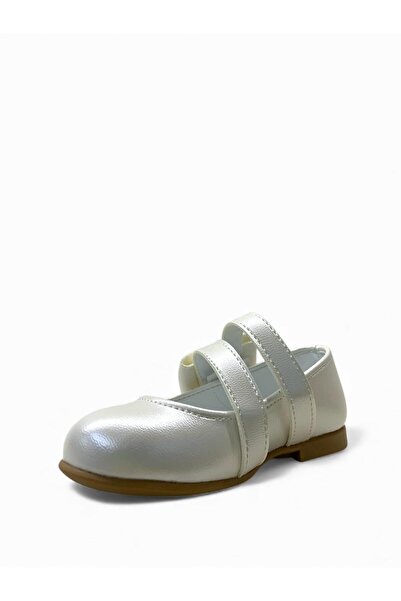 Tuğba Ortopedi 2226 Orthopedic Baby Girl Cream Ballerinas
