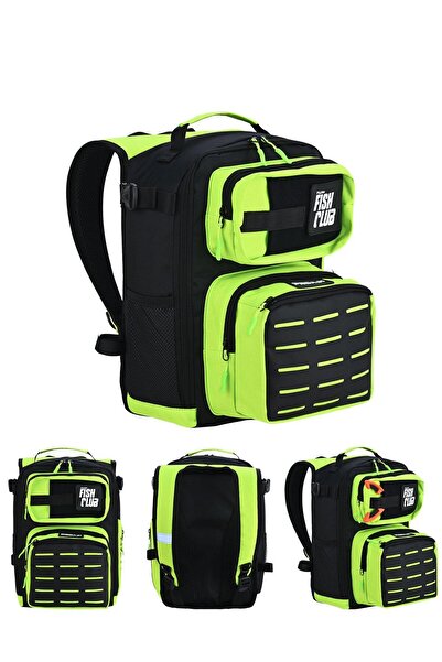 Fujin ProAji Back Pack Black Lime Balıkçı Sırt Çantası - Limitli Üretim