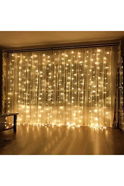 eğlencemarketi Perde Led Işık 3x2 metre 8 Fonksyonlu 12 Saçak
