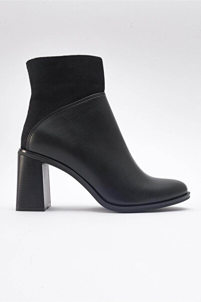 trender Heeled Black Women's Boots & Booties 169-1012