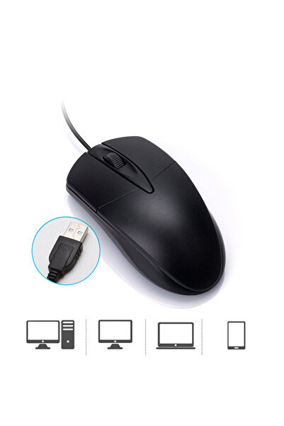 MRG Mouse Optic USB X2, 3 Butoane, USB 3.0, cu Fir Lung, Negru