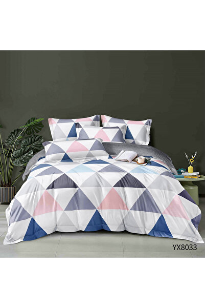FIONNA.RO Finet Bed Linen with Elastic 1 Person - Colorful Triangles