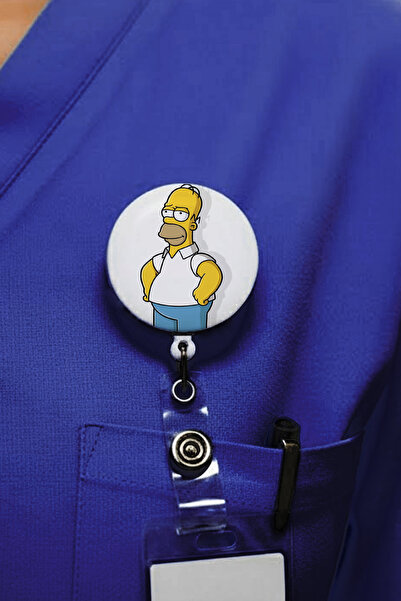 Ver-O Baskı Simpson 1 Tasarım Yoyo Θήκη Κάρτας – Επεκτεινόμενη Θήκη Κάρτας Ον...