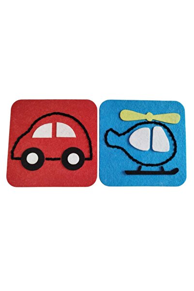 KESKİN NAKIŞ أدوات تعليمية لتنمية الذكاء للأطفال، مجموعة أدوات خياطة يدوية مص...