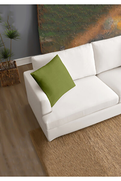 Monolisse Canvas 6-Pack Light Green Liquid-Proof Stain-Resistant Throw Pillow Cover 45 X 45 cm