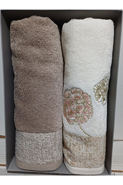 Özdilek Phlox 2-Pack Embroidered Hand and Face Towels 50X90 cm