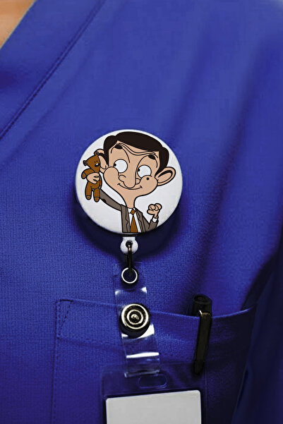 Ver-O Baskı Mr. Bean Tasarım Yoyo Θήκη Κάρτας – Επεκτεινόμενη Θήκη Κάρτας Ταυ...