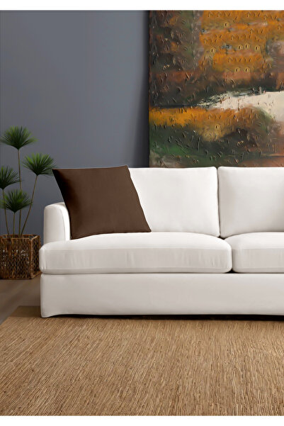 Monolisse Canvas 6-Piece Coffee Liquid-Proof Stain-Resistant Throw Pillow Cover 45 X 45 cm