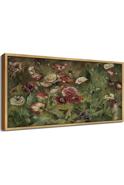Emoda home Trove لوحة فنية جدارية لحقل زهور الخشخاش الأحمر - منظر طبيعي زهري ...