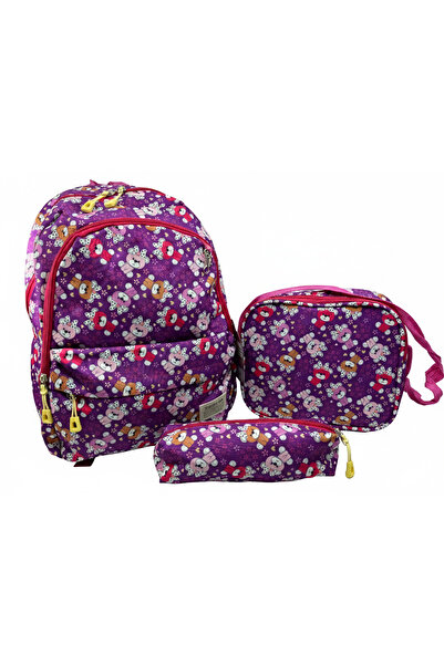 Relaxion Bear Patterned Primary School Bag 8640