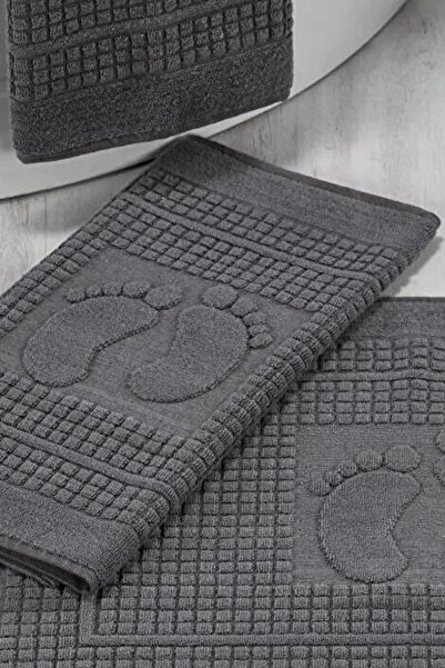 HRN Textile Набір з 3 бавовняних рушників для ніг - килимок для ванної кімнати