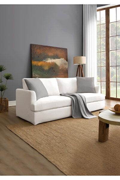 Monolisse Canvas 6-Piece Gray Liquid-Proof Stain-Resistant Throw Pillow Cover 45 X 45 cm