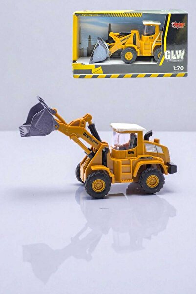 Fidan oyuncak نموذج لعبة من سبيكة معدنية بمقياس 1:70 على شكل جرافة (بلدوزر) -...