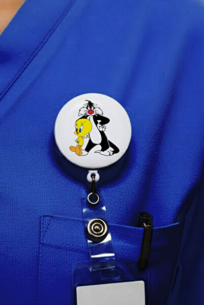 Ver-O Baskı Sylvester Tweety Tasarım Yoyo Θήκη Κάρτας – Επεκτεινόμενη Θήκη Κά...