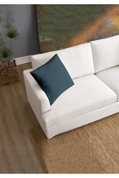 Monolisse Canvas 6-Piece Indigo Liquid-Proof Stain-Resistant Throw Pillow Cover 45 X 45 cm