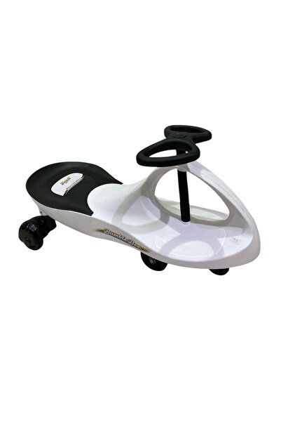 United سيارة عجيبة مرجيحة للأولاد والبنات لون أبيض
