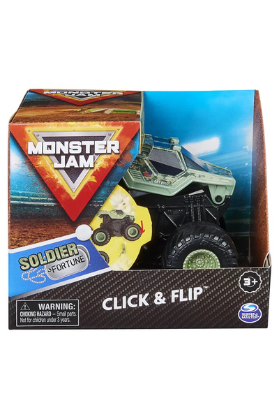 Spin Masters MONSTER JAM SOLDIER FORTUNE SERIA CLICK FLIP SCARA 1 LA 43